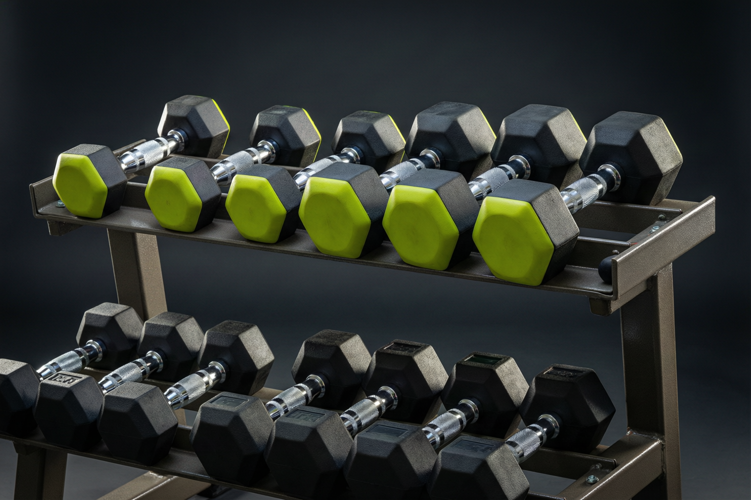 Rubber Dumbbell Set 5-50kg